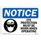 Signmission OSHA Sign, Eye Protection Must Worn When Grinding, 10in X 7in Rigid Plastic, 10" W, 7" H, Landscape OS-NS-P-710-L-15650 - alternate 1